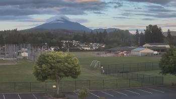 Weather camera view of Granite Falls High School.