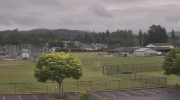 Weather camera view of Granite Falls High School.