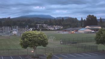 Weather camera view of Granite Falls High School.