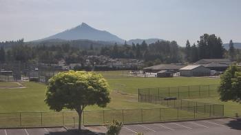 Weather camera view of Granite Falls High School.