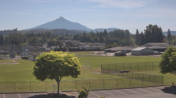 Weather camera view of Granite Falls High School.
