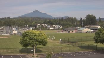 Weather camera view of Granite Falls High School.