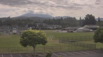 Weather camera view of Granite Falls High School.