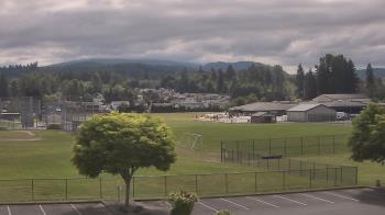 Weather camera view of Granite Falls High School.