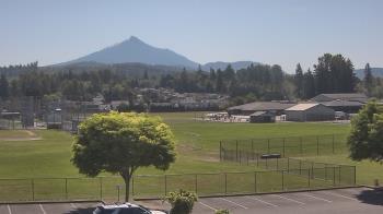 Weather camera view of Granite Falls High School.