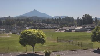 Weather camera view of Granite Falls High School.