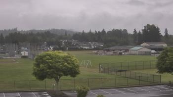 Weather camera view of Granite Falls High School.