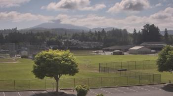 Weather camera view of Granite Falls High School.