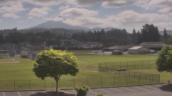 Weather camera view of Granite Falls High School.