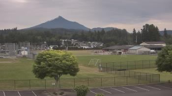 Weather camera view of Granite Falls High School.