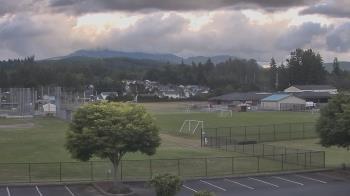Weather camera view of Granite Falls High School.