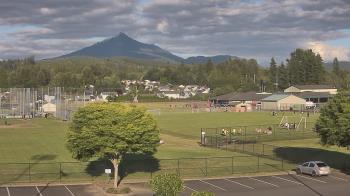 Weather camera view of Granite Falls High School.