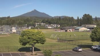 Weather camera view of Granite Falls High School.