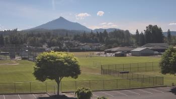 Weather camera view of Granite Falls High School.