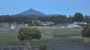 Weather camera view of Granite Falls High School.