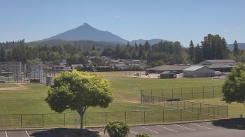 Weather camera view of Granite Falls High School.