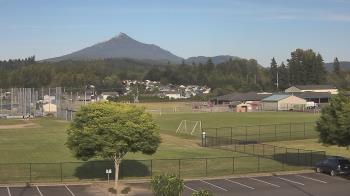Weather camera view of Granite Falls High School.