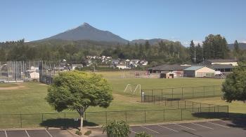 Weather camera view of Granite Falls High School.