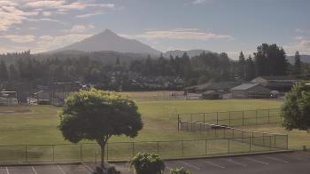 Weather camera view of Granite Falls High School.