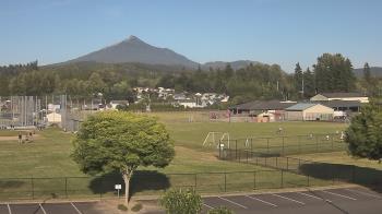 Weather camera view of Granite Falls High School.