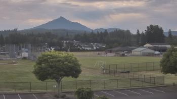 Weather camera view of Granite Falls High School.