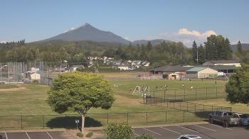 Weather camera view of Granite Falls High School.