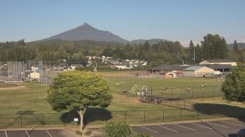 Weather camera view of Granite Falls High School.
