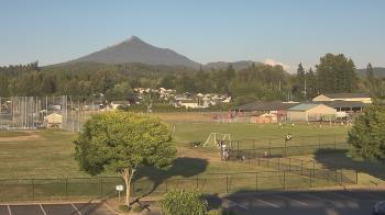 Weather camera view of Granite Falls High School.