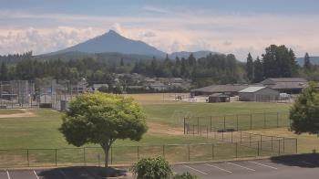 Weather camera view of Granite Falls High School.