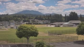 Weather camera view of Granite Falls High School.