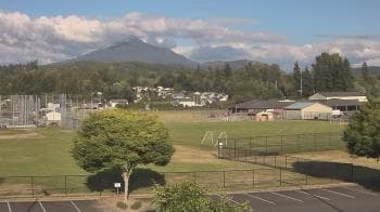 Weather camera view of Granite Falls High School.