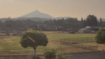 Weather camera view of Granite Falls High School.