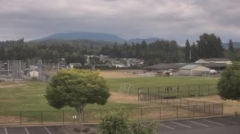 Weather camera view of Granite Falls High School.