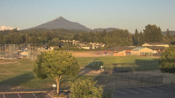 Weather camera view of Granite Falls High School.