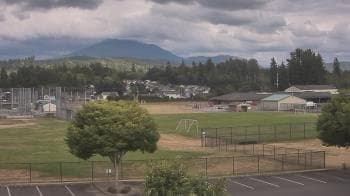 Weather camera view of Granite Falls High School.