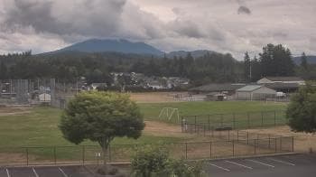 Weather camera view of Granite Falls High School.