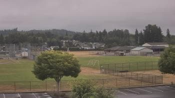 Weather camera view of Granite Falls High School.