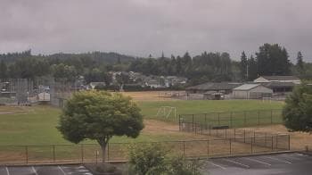 Weather camera view of Granite Falls High School.