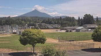 Weather camera view of Granite Falls High School.