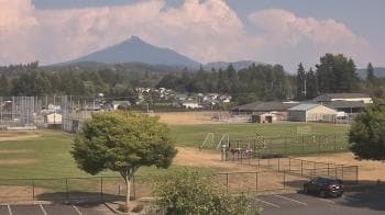 Weather camera view of Granite Falls High School.