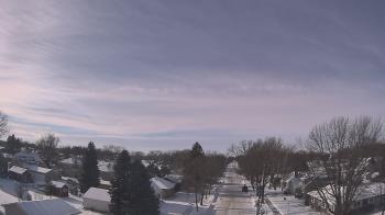 Weather camera view of Sibley East Middle and High School.
