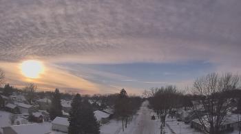 Weather camera view of Sibley East Middle and High School.