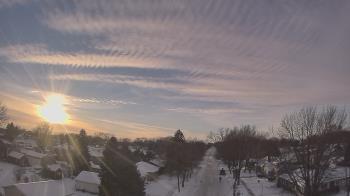 Weather camera view of Sibley East Middle and High School.