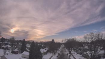 Weather camera view of Sibley East Middle and High School.