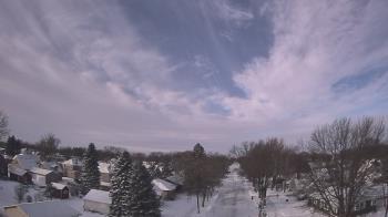 Weather camera view of Sibley East Middle and High School.