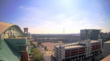 Weather camera view of Minute Maid Park.