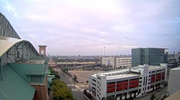 Weather camera view of Minute Maid Park.