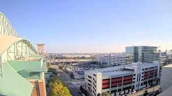 Weather camera view of Minute Maid Park.