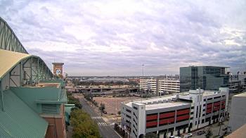 Weather camera view of Minute Maid Park.