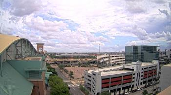 Weather camera view of Minute Maid Park.